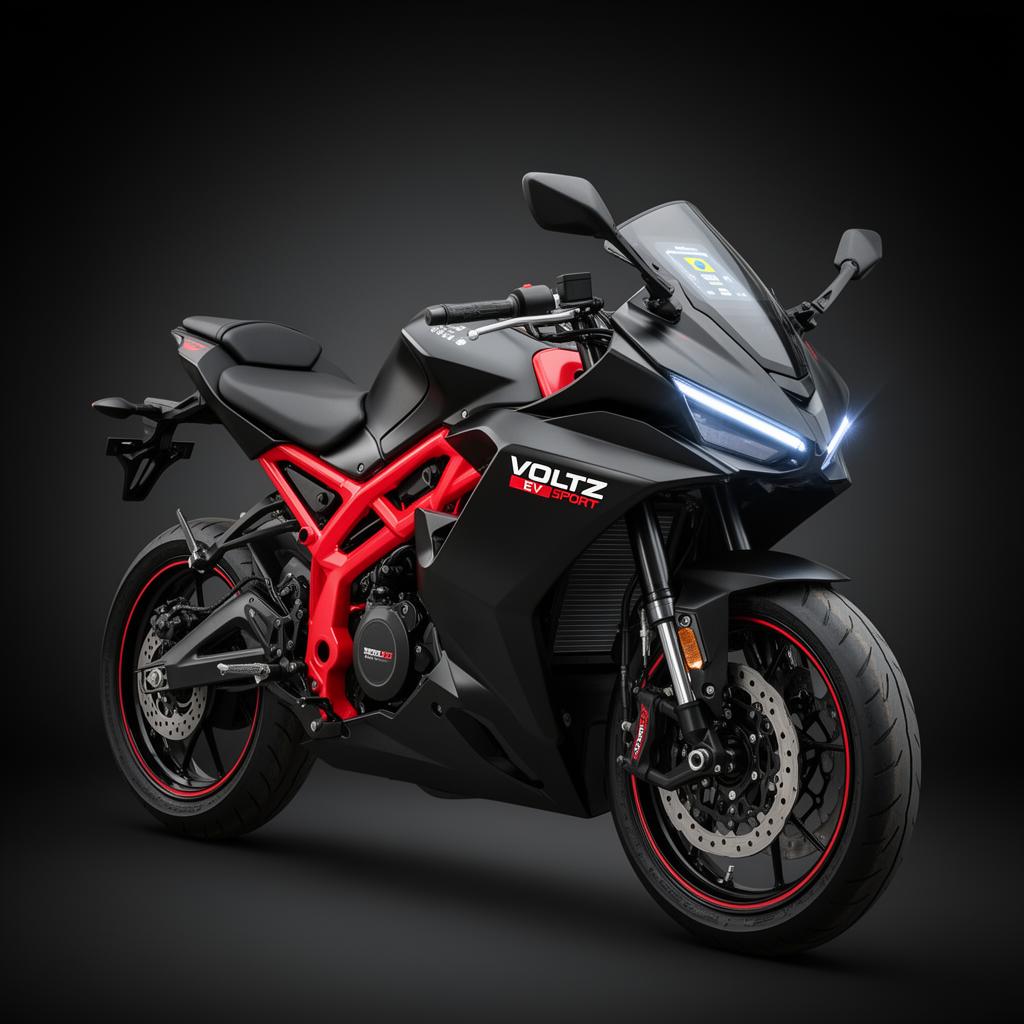 Moto Elétrica Voltz EV1 Sport — render do modelo